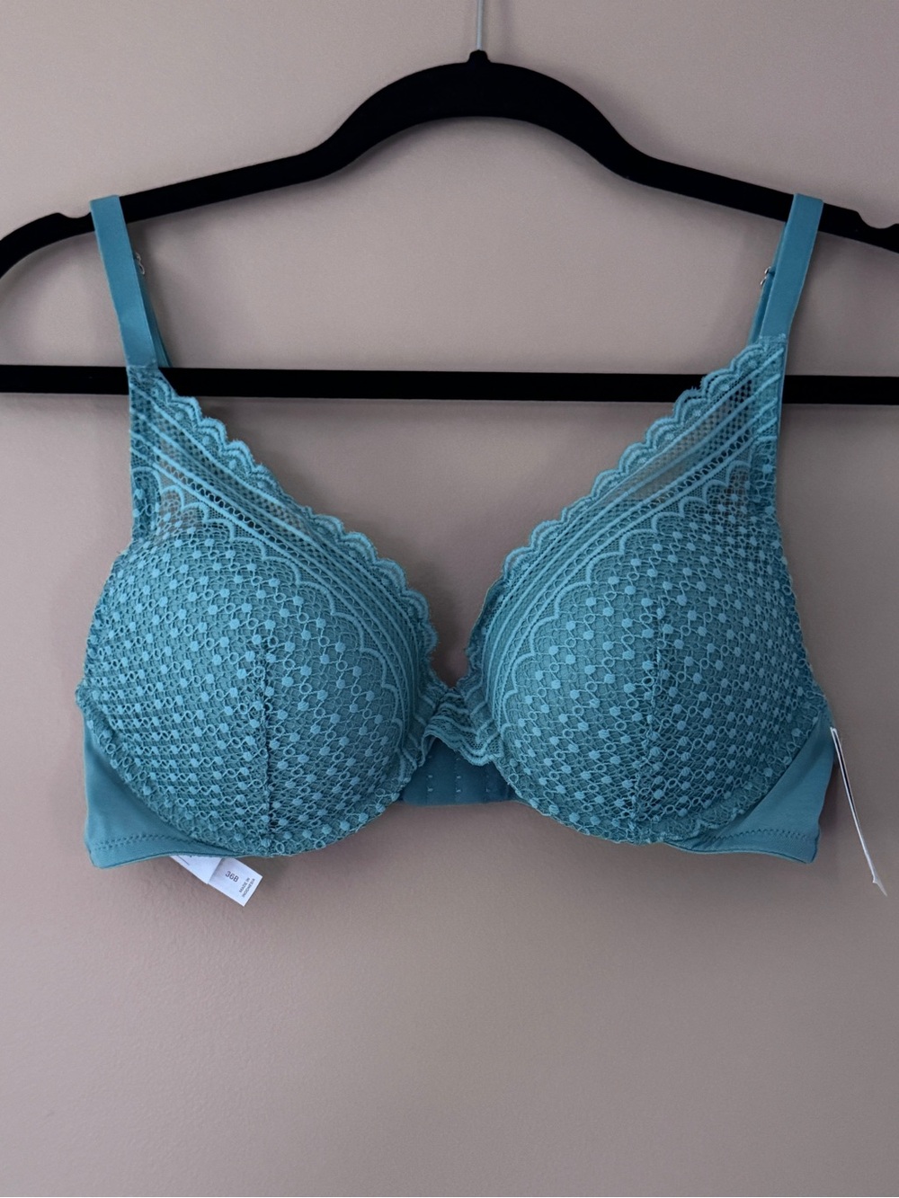 Auden Teal Lace Underwire T-Shirt Bra